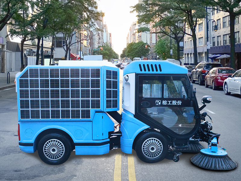 Solar lithium-ion sweeper