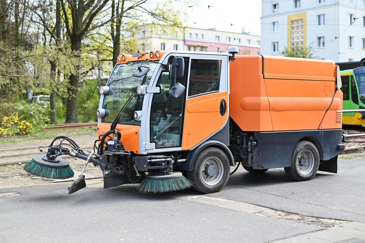 industrial street sweeper