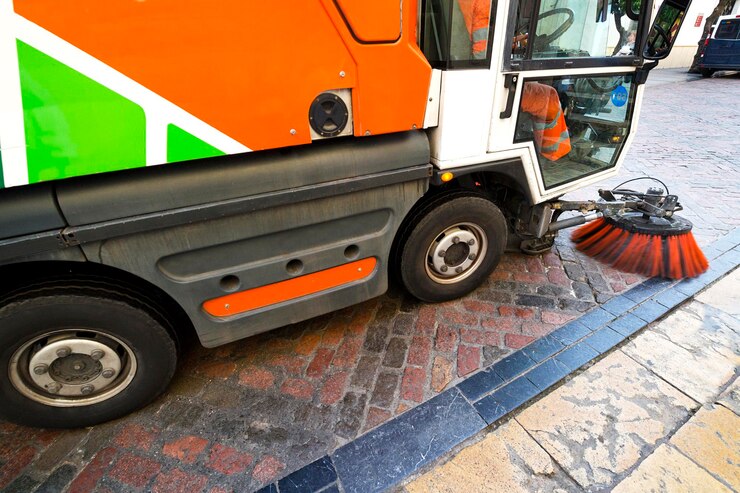 industrial sweeping truck