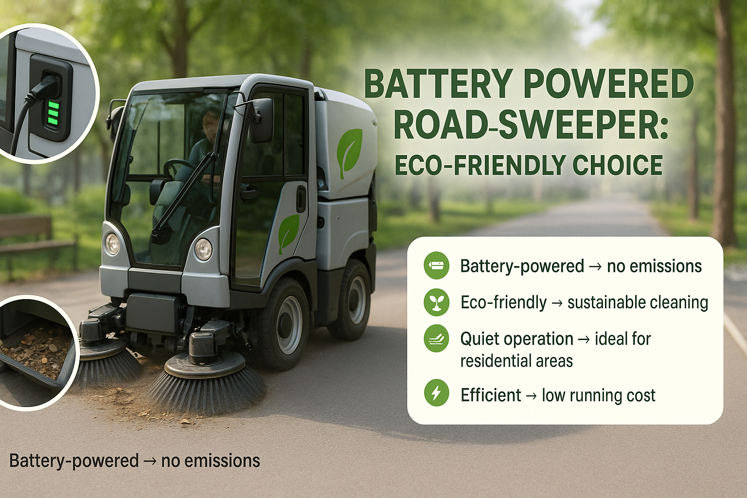 Battery Powered Road Sweeper: Eco-Friendly Choice