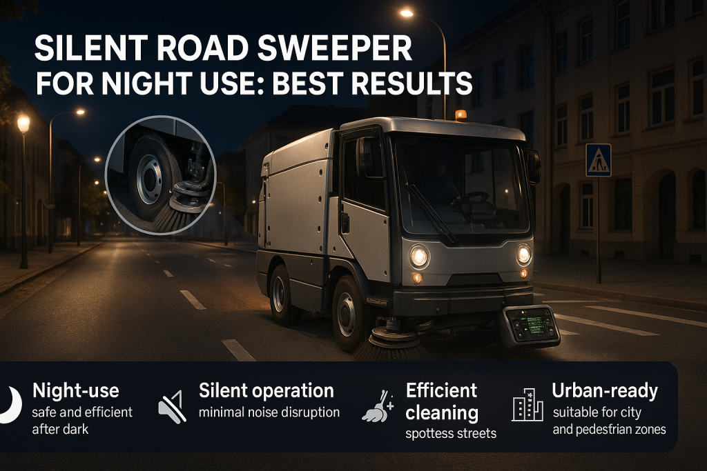 Silent Road Sweeper for Night Use