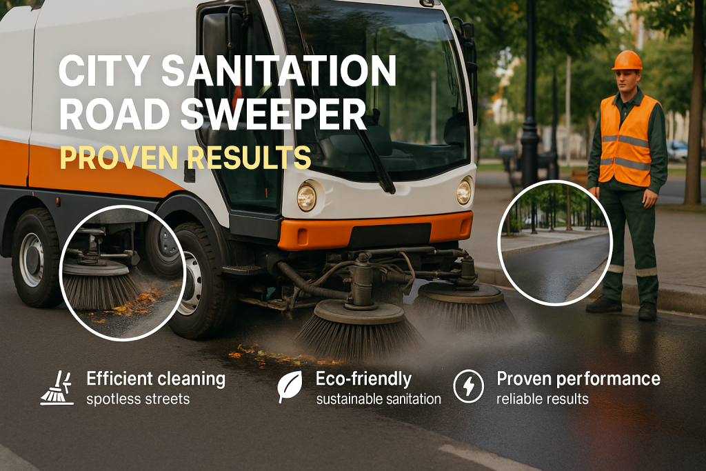 city sanitation road sweeper
