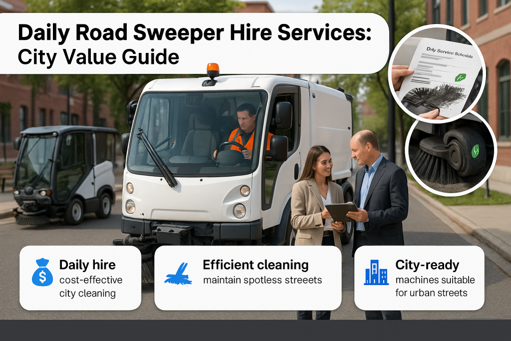 Daily Road Sweeper Hire Services