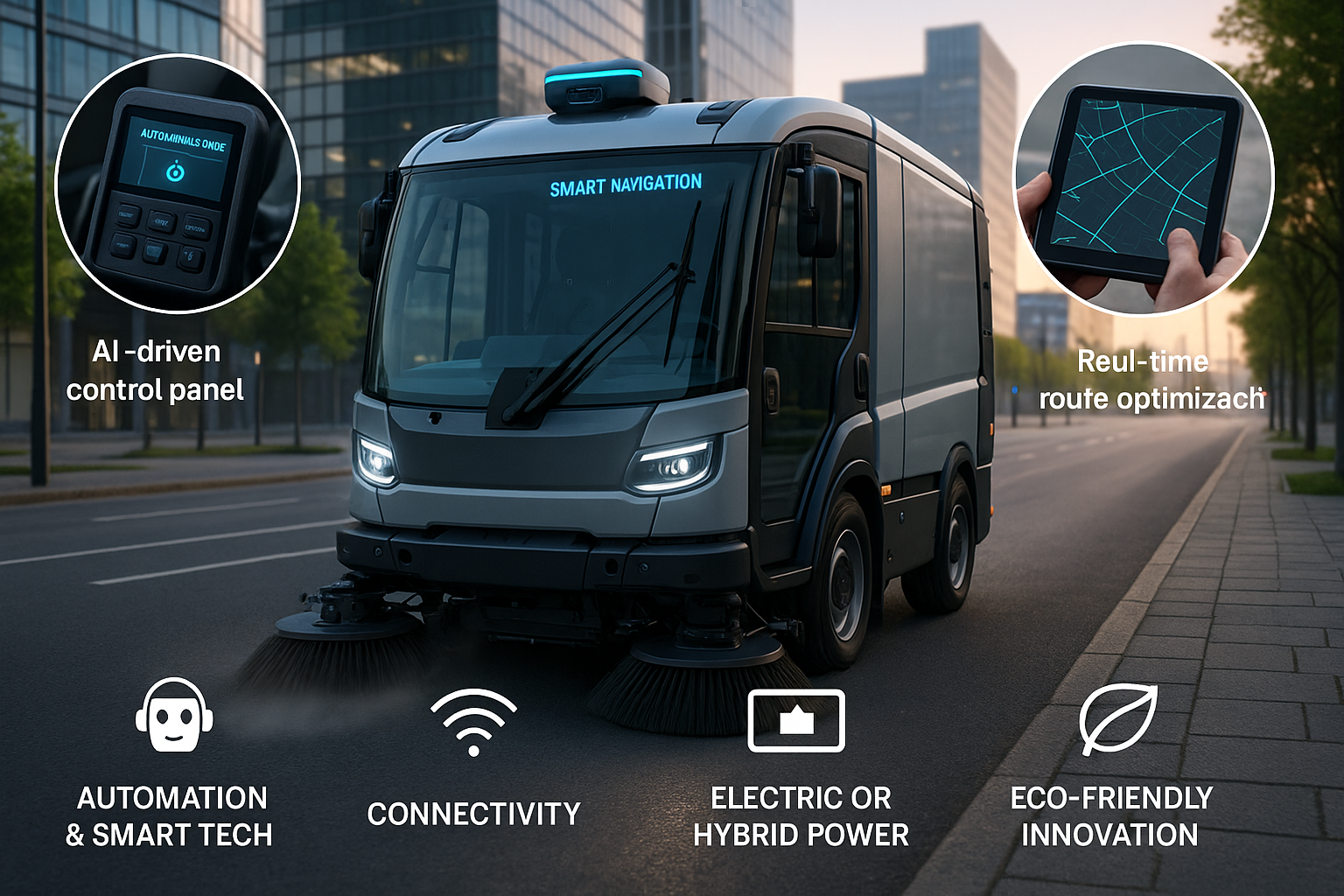 High-Tech Street Sweeper Machine