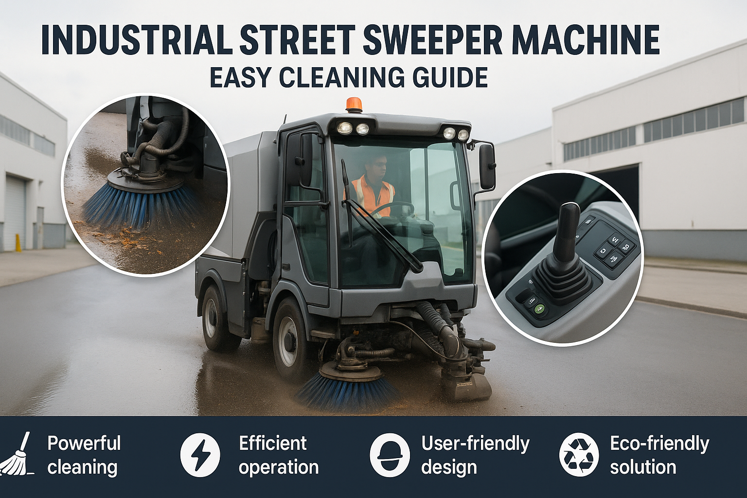 Industrial Street Sweeper Machine Easy Cleaning Guide