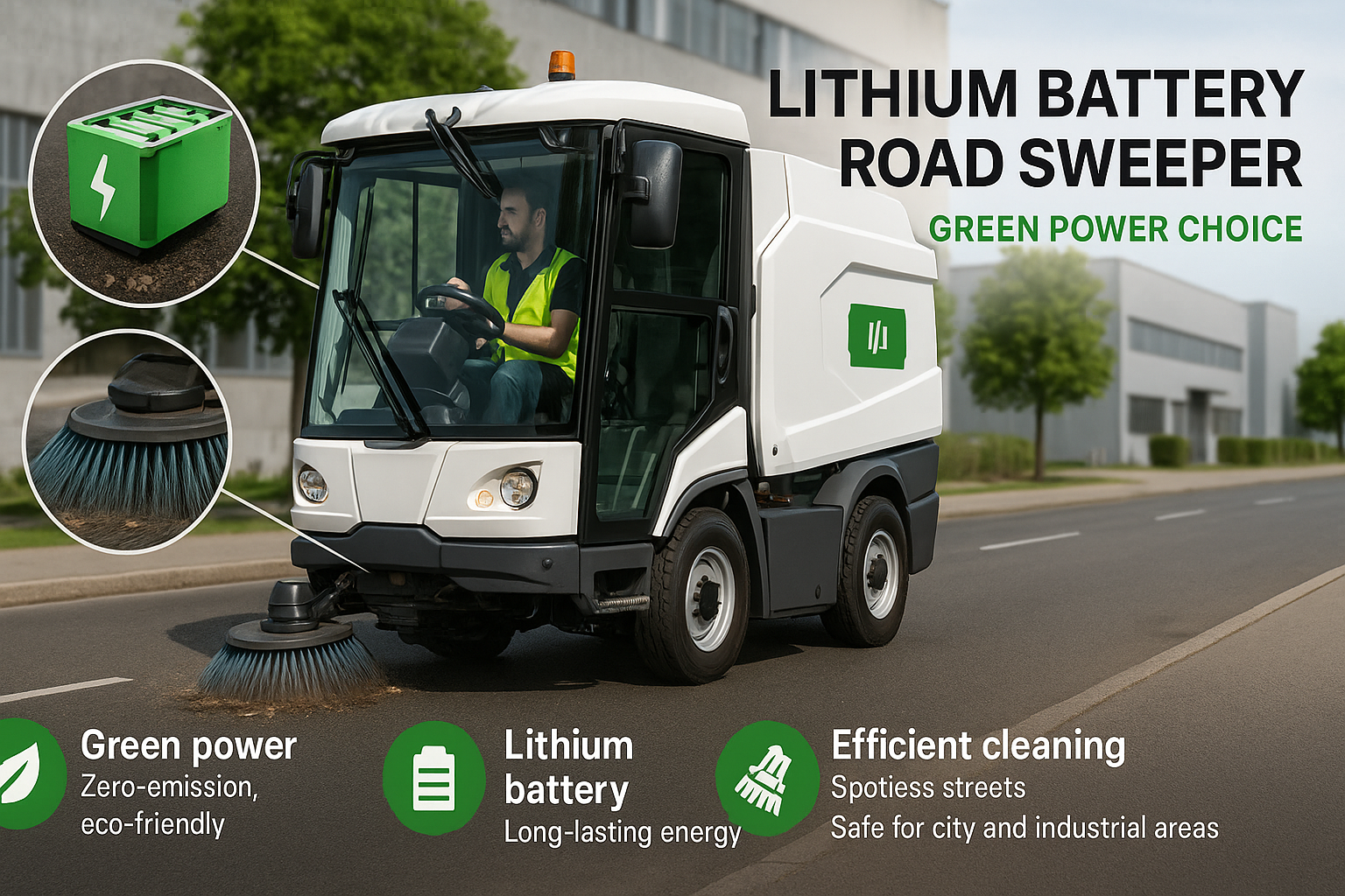 Lithium Battery Road Sweeper