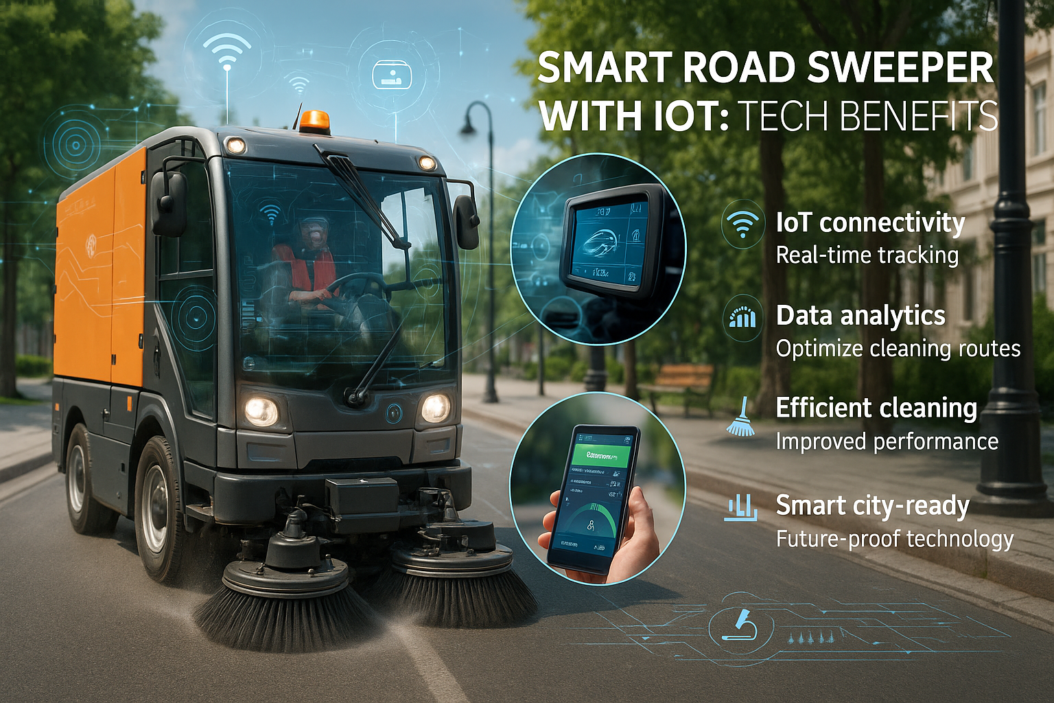Smart Road Sweeper with IoT