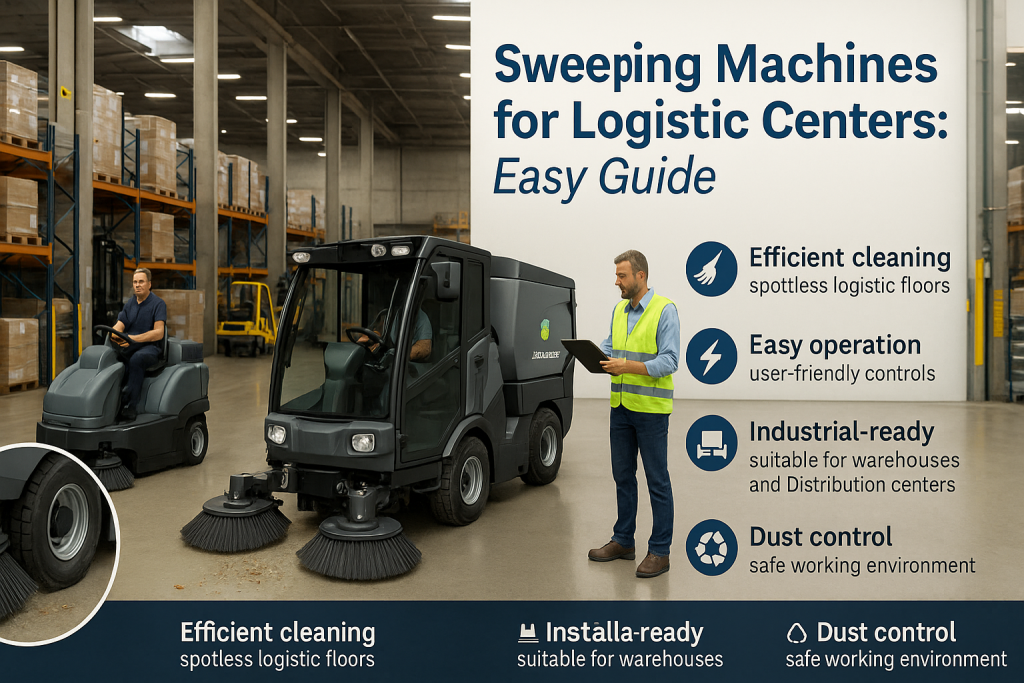 Sweeping Machines for Logistic Centers